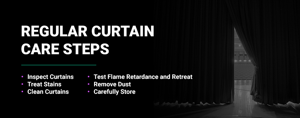 curtain care steps